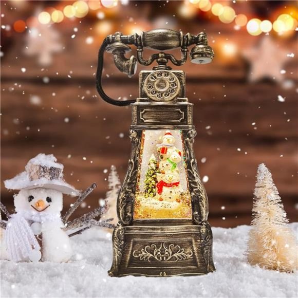 Christmas Snow Glob, Musical Snow Globe, Lighted Snow Globe - Picture 2 of 7